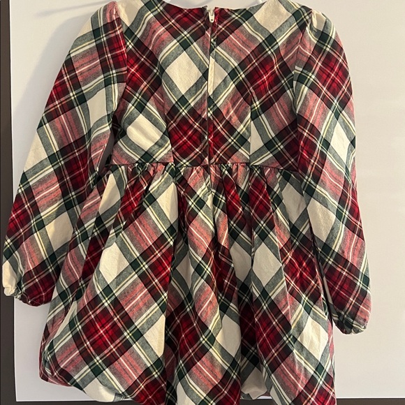 GYMBOREE - Girls Plaid Bow Flannel Bubble Dress (NWOT) - Picture 5 of 5